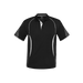 Biz Collection Men's Razor Polo - Black/White