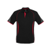 Biz Collection Men's Razor Polo - Black/Red