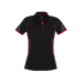 Biz Collection Women's Razor Polo - Black/Red