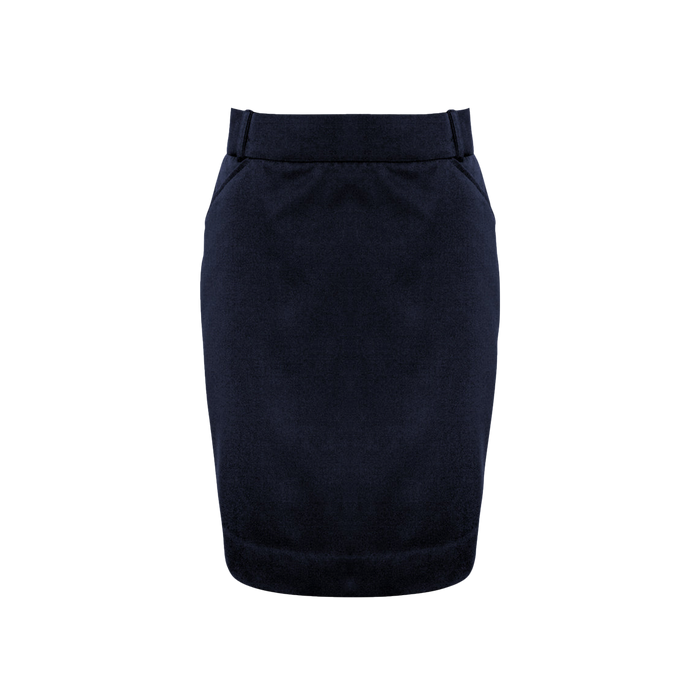 Biz Collection Women's Detroit Skirt - Navy