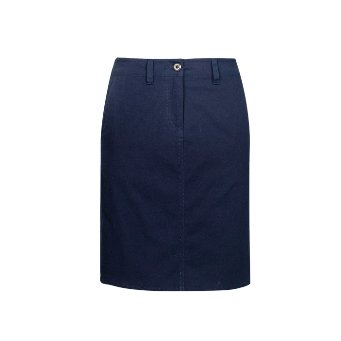 Biz Collection Women's Lawson Chino Skirt - Navy