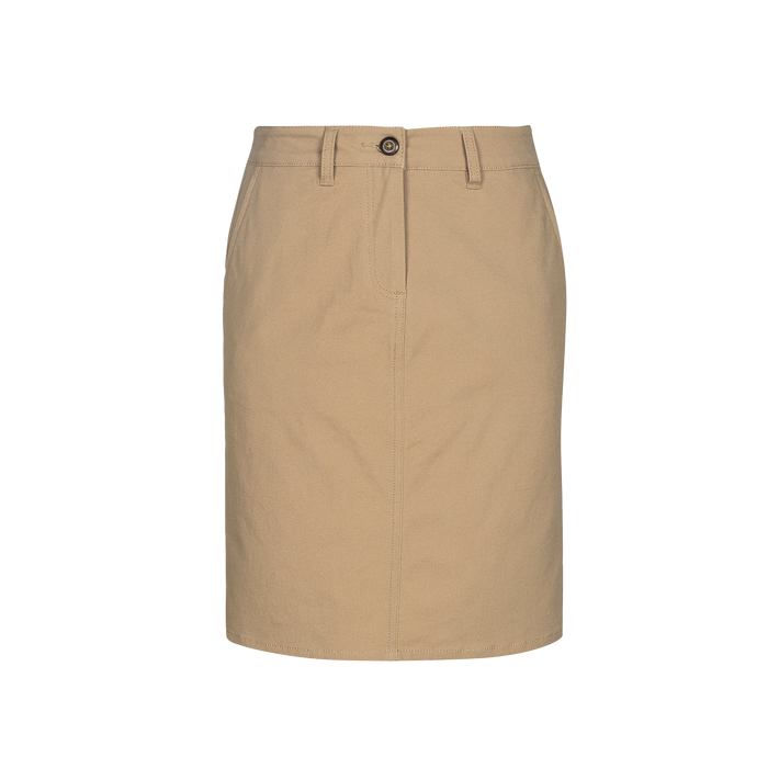 Biz Collection Women's Lawson Chino Skirt - Dark Stone