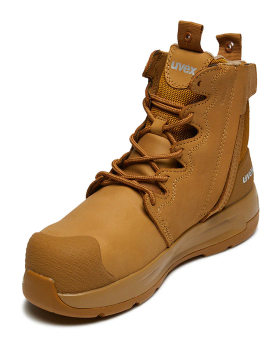 UVEX 3 X-Flow 65428 Zip Side Safety Boot – Heat Resistant Composite Toe | Work Boots AU