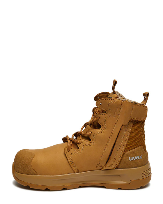 UVEX 3 X-Flow 65428 Zip Side Safety Boot – Heat Resistant Composite Toe | Work Boots AU