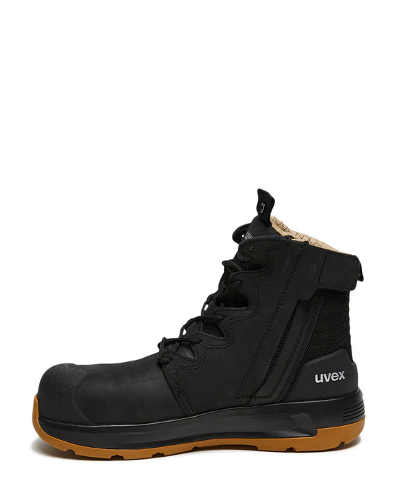 UVEX 3 X-Flow 65428 Zip Side Safety Boot – Heat Resistant Composite Toe | Work Boots AU