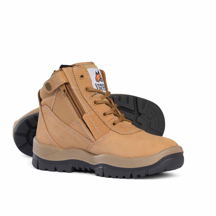 Mongrel 961 Non-Safety Zipsider Boot Wheat