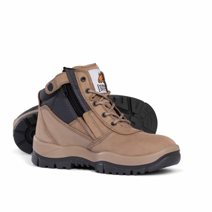 Mongrel 261 Zipsider Boot Stone