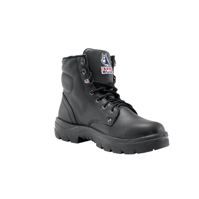 Steel Blue Argyle Lace-Up Safety Boot 312102 – 150mm