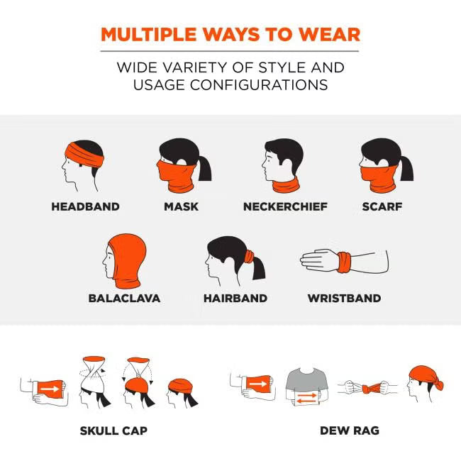 Cooling Neck Gaiter - Performance Knit - Hi Vis Orange