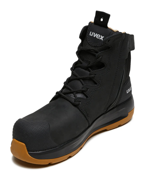 UVEX 3 X-Flow 65428 Zip Side Safety Boot – Heat Resistant Composite Toe | Work Boots AU