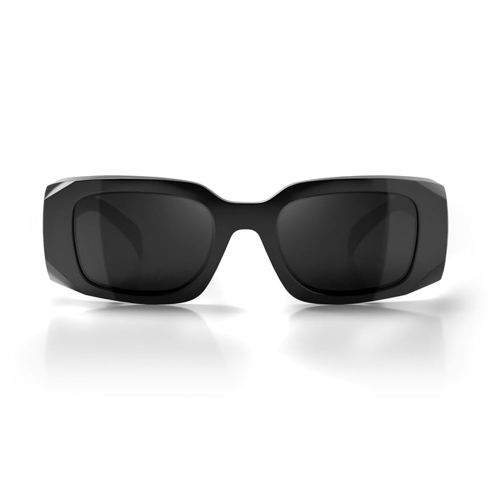 SafeStyle Auras Black Frame Grey Polarised Lens - Front View