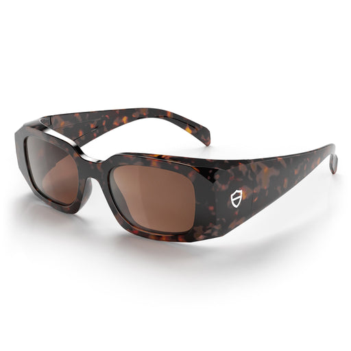 SafeStyle Auras Brown Tort Frame Brown Polarised Lens - Angle View