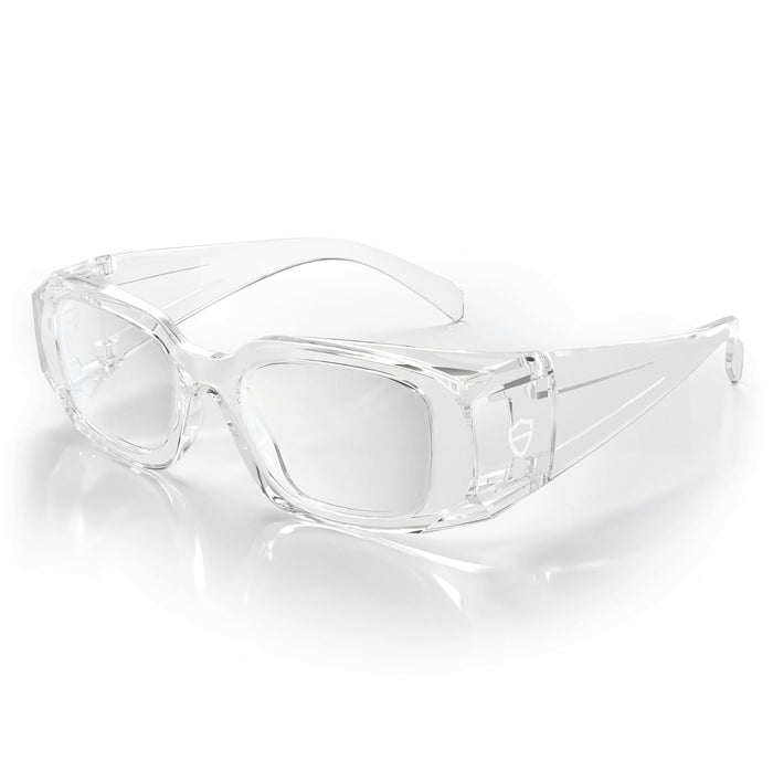 SafeStyle Auras Clear Frame Clear Lens - Angle View