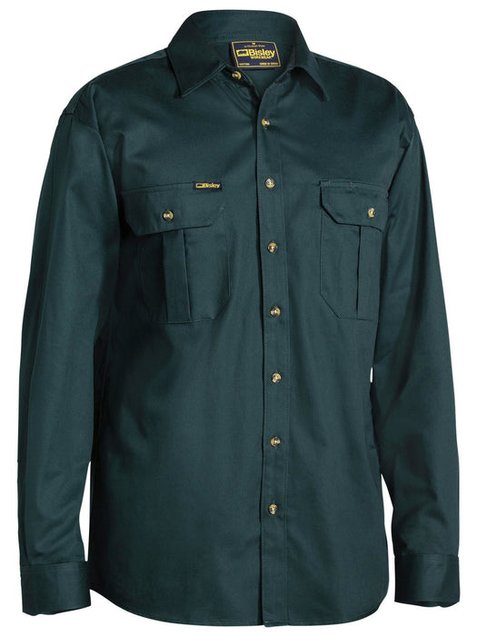 Bisley Closed Front Cotton Drill Shirt BSC6433