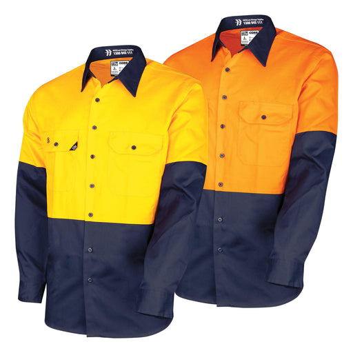 TRu Workwear CS2000 Lightweight Vented Hi-Vis Drill Shirt Short Sleeve