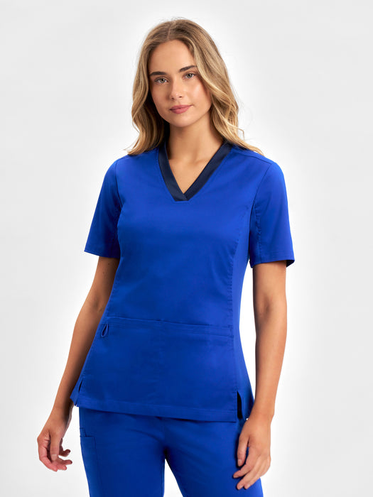 Biz Care Riley Women's V-Neck Scrub Top (CST043LS)