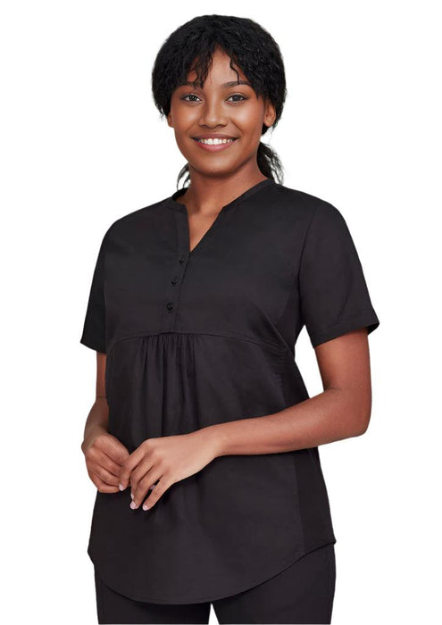 Biz Care Womens Rose Tunic Scrub Top