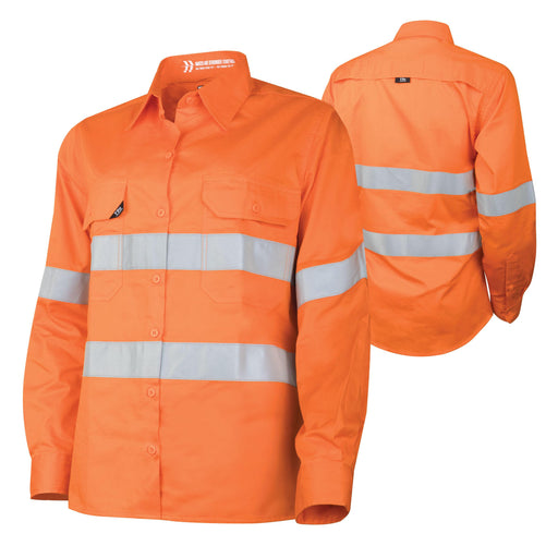 Tru Womens Lightweight Hi-Vis Shirt with Reflective Tape