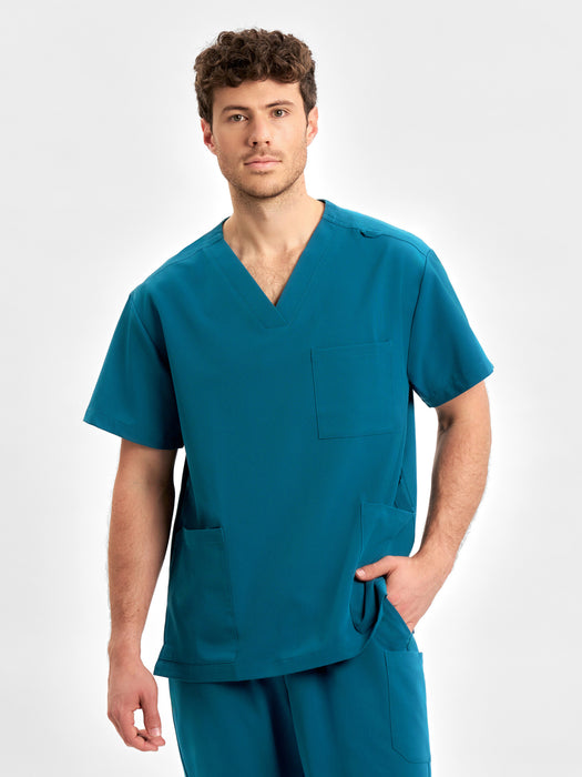 Biz Care Pulse Unisex V-Neck Scrub Top (CU544US)
