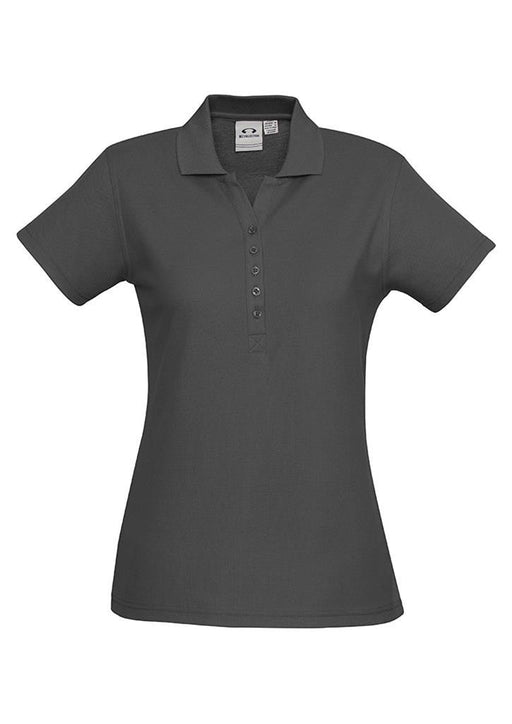 Biz Collection Women's Crew Polo - Charcoal