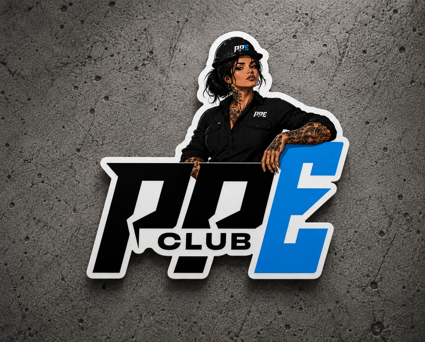 PPE CLUB FEMALE TRADIE STICKER