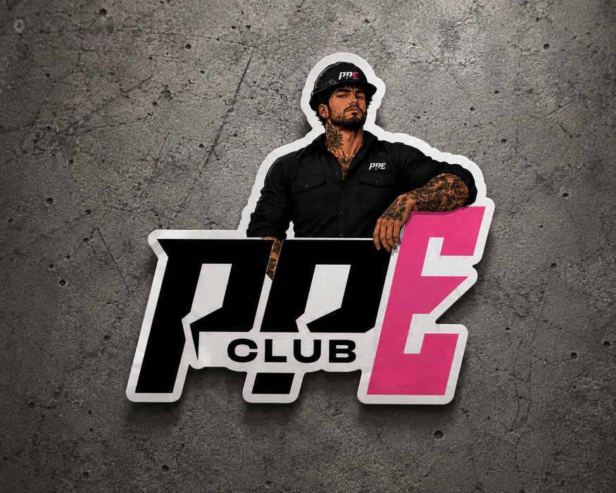 PPE CLUB MALE TRADIE STICKER