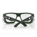 SafeStyle Converts Clear Green Frame Clear Lens - Back View