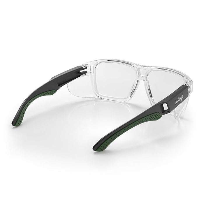 SafeStyle Converts Clear Green Frame Clear Lens - Gasket Out