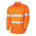 TRu Workwear DS1112T1 Regular Weight Cotton Hi Vis Shirt with Reflective Tape Orange