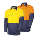 TRu Workwear DS2114 Regular Weight Long Sleeve Cotton Closed Front Hi-Vis Shirt
