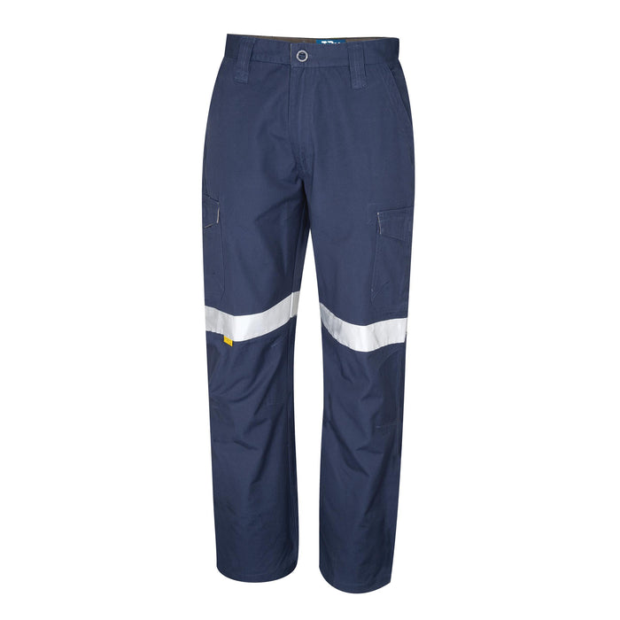 Tru Womens Midweight Cotton Cargo Trousers with Reflective Tape