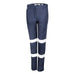 Tru Womens Midweight Cotton Stretch Cargo Trousers with Biomotion Reflective Tape - Navy