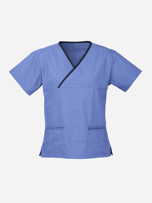 Biz Collection Contrast Scrub Top (H10722)