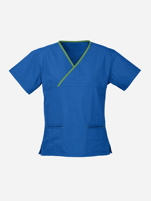 Biz Collection Contrast Scrub Top (H10722)
