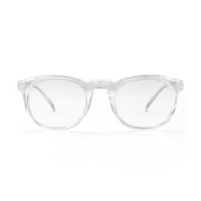 SafeStyle Lites Round Clear Frame Clear Lens - Front