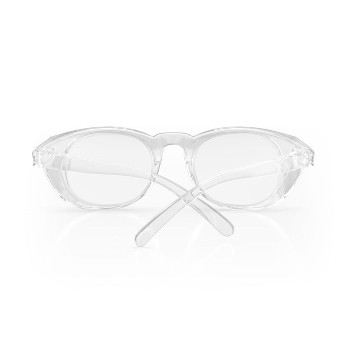 SafeStyle Lites Round Clear Frame Clear Lens - Back