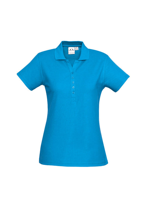 Biz Collection Women's Crew Polo - Cyan
