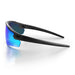 SafeStyle Phantoms Matte Black Frame Reflectors Blue Lens - Side View