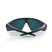 SafeStyle Phantoms Matte Black Frame Reflectors Blue Lens - Back View