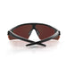 SafeStyle Phantoms Matte Black Frame Reflectors Red Lens - Back View
