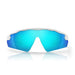 SafeStyle Phantoms Matte White Frame Reflectors Blue Lens - Front View