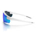 SafeStyle Phantoms Matte White Frame Reflectors Blue Lens - Side View