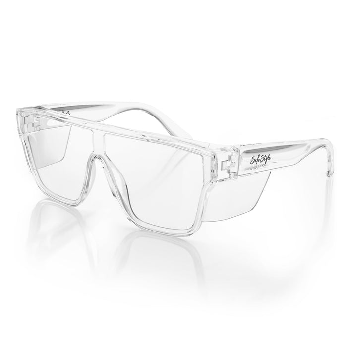 SafeStyle Primes Clear Frame Clear Lens - Angle