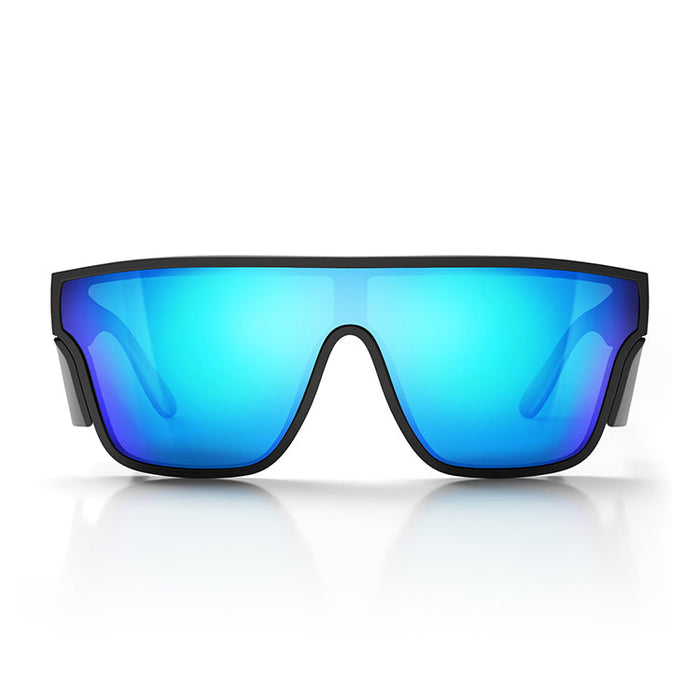 SafeStyle Primes Matte Black Frame Reflectors Blue Lens - Front