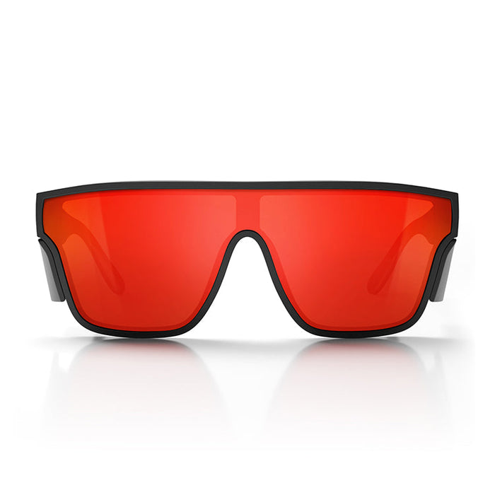 SafeStyle Primes Matte Black Frame Reflectors Red Lens - Front