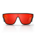 SafeStyle Primes Matte Black Frame Reflectors Red Lens - Front