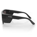 SafeStyle Primes Matte Black Frame Reflectors Red Lens - Side