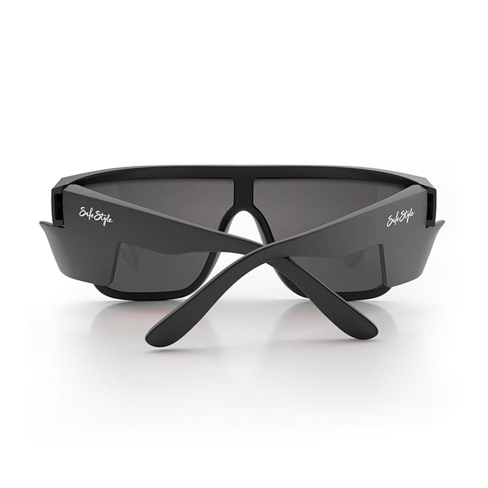 SafeStyle Primes Matte Black Frame Reflectors Red Lens - Back