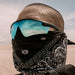 SafeStyle Phantoms Matte Black Frame Reflectors Blue Lens - Lifestyle 3