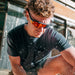 SafeStyle Phantoms Matte Black Frame Reflectors Red Lens - Lifestyle 1